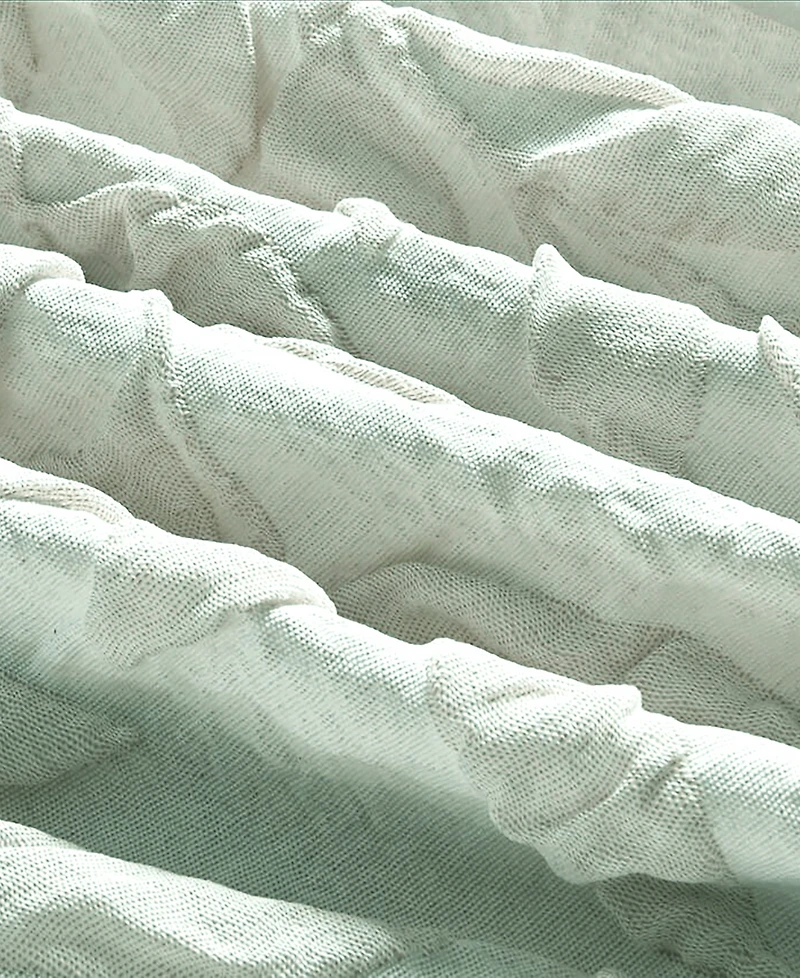 Rachel Roy Jacquard Puckered Botanical 3-Pc. Comforter Set, Twin