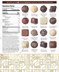 Bonnie & Pop Chocolate Truffle Gift Tin, 2.3 lbs