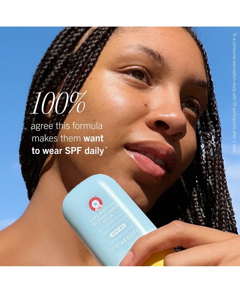 First Aid Beauty Hydrating Sunscreen Milk With Colloidal Oatmeal Spf 45, 1.7 oz.