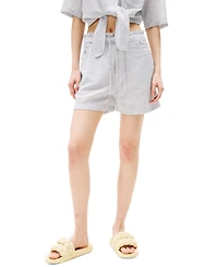 Tommy Jeans Women's Cotton-Linen Drawstring Shorts