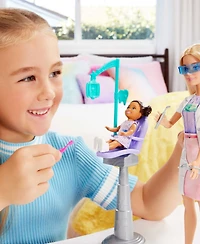 Barbie Dentist Doll with Blonde Fashion Doll, 1 Kid Doll, Medical Doctor Furniture & Accessories