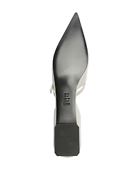 Schutz Women's Rue Buckle Pointed Toe Flats