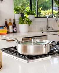 Heritage Steel X Eater 5-Ply Stainless Steel 4-Qt. Saute with Lid