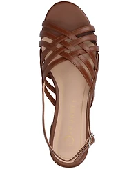 Journee Collection Women's Cassandra Woven Slingback Flat Sandals