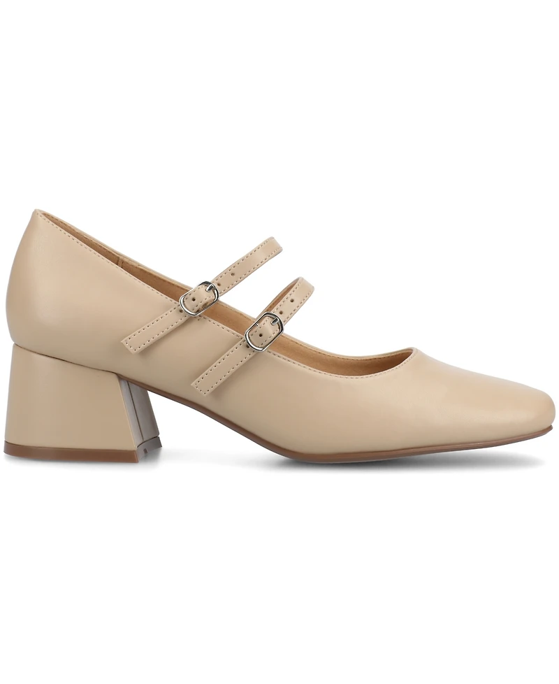 Journee Collection Women's Nally Double Strap Mary Jane Pumps