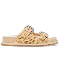 Dolce Vita Women's Shauny Crystal Double-Buckle Footbed Sandals