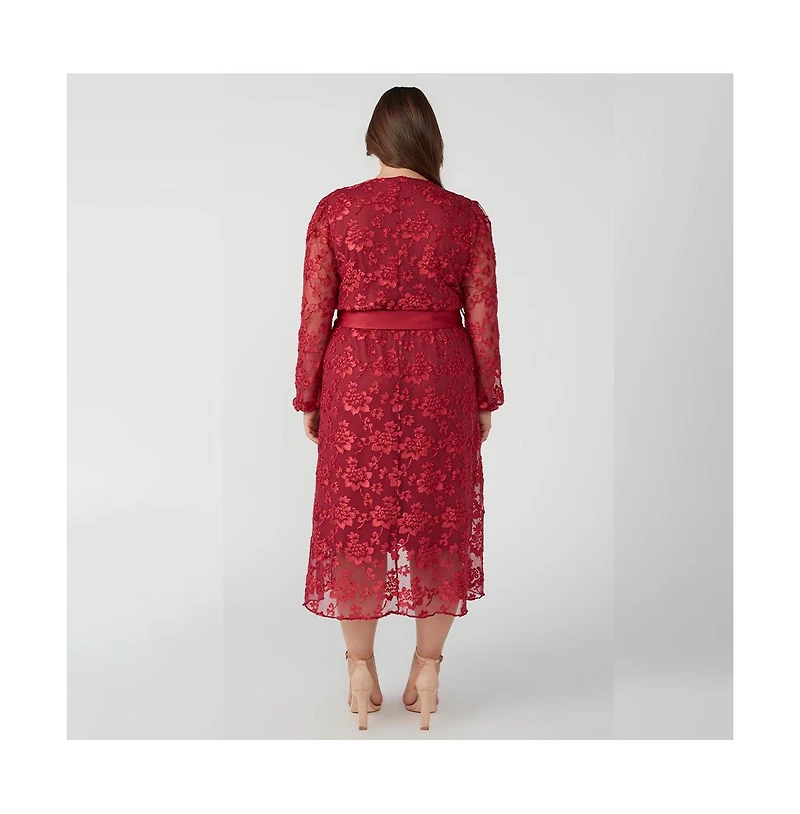Radiance Glow Floral Mesh Dress