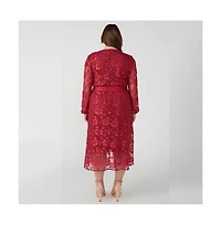 Radiance Glow Floral Mesh Dress