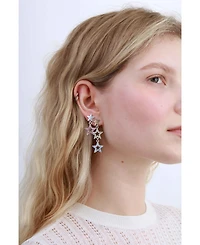 Stainless Steel Earrings With Star Charm 1.3