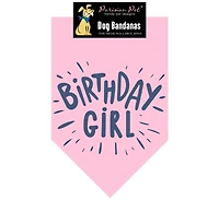 Parisian Pet Brithday Girl Dog Bandana