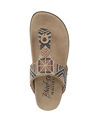Blowfish Malibu Women's Lyric Open Round Toe Thong Platform Sandals