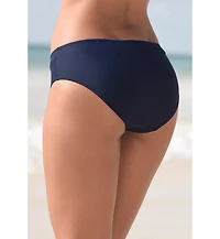 Lascana Women's Mid Rise Bikini High-Rise Full-Coverage High-Waist Swim Bottom