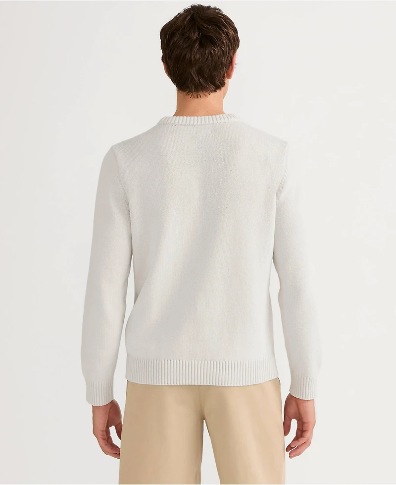 Lands' End Men's Long Sleeve Drifter Sailboats Sweater
