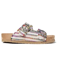 Minnetonka Women's Georgine Buckle Slide Sandals