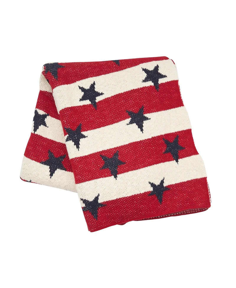 50" x 60" American Flag Accent Throw Blanket, All Seasons, Usa