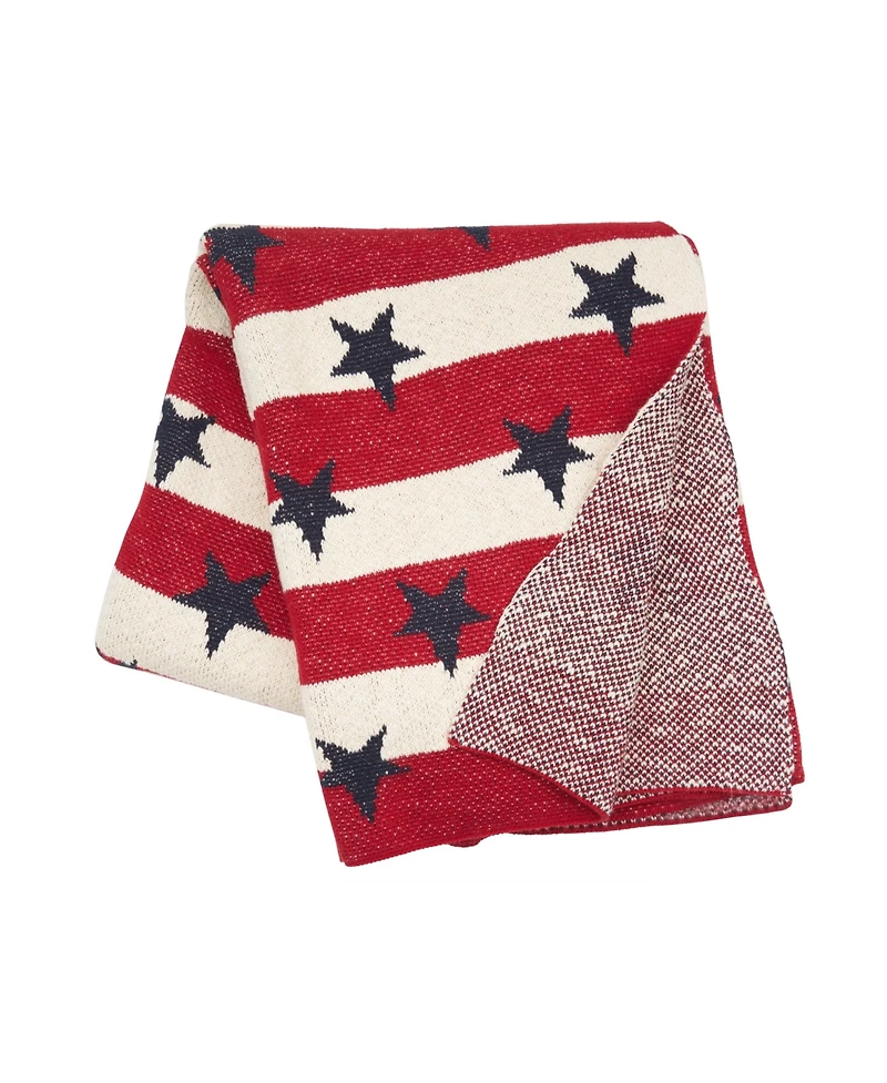 50" x 60" American Flag Accent Throw Blanket, All Seasons, Usa