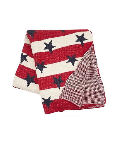50" x 60" American Flag Accent Throw Blanket, All Seasons, Usa