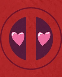 Fifth Sun Men's Deadpool Heart Eyes Short Sleeve T-Shirt
