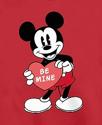 Fifth Sun Men's Mickey Love Crew Fleece Pullover Sweatshirt