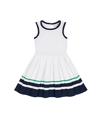 Hope & Henry Little Girls Sleeveless Tennis Sweater Dress