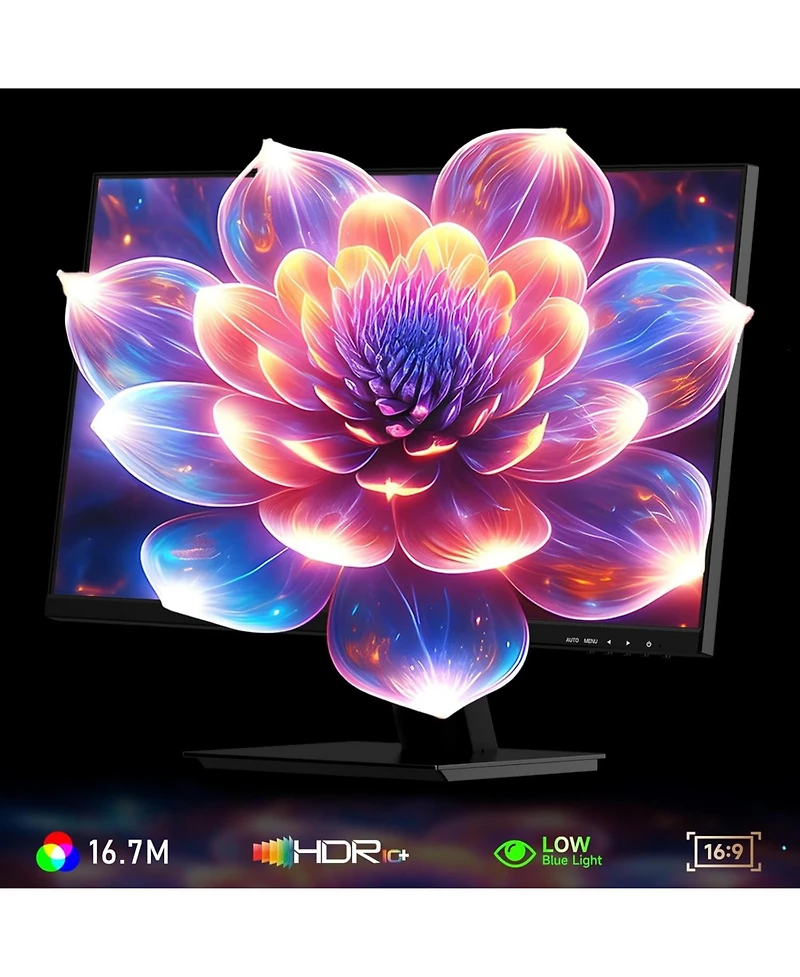 XGaming 24 Inch Monitor 1080P 100Hz, Fhd Frameless Computer Monitor, 99% sRGB, Hdmi Vga Display, Built-in Speakers, Low Blue Light Screen for Gaming/H