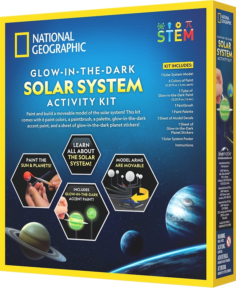 National Geographic Glow-in-the-Dark Solar System Activity Kit