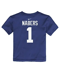Nike Toddler Malik Nabers Royal New York Giants Name Number T-Shirt