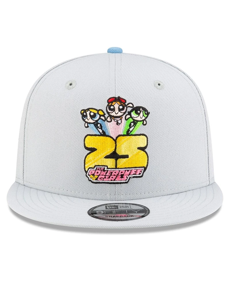 New Era Men's Gray The Powerpuff Girls 25th Anniversary 9FIFTY Snapback Hat