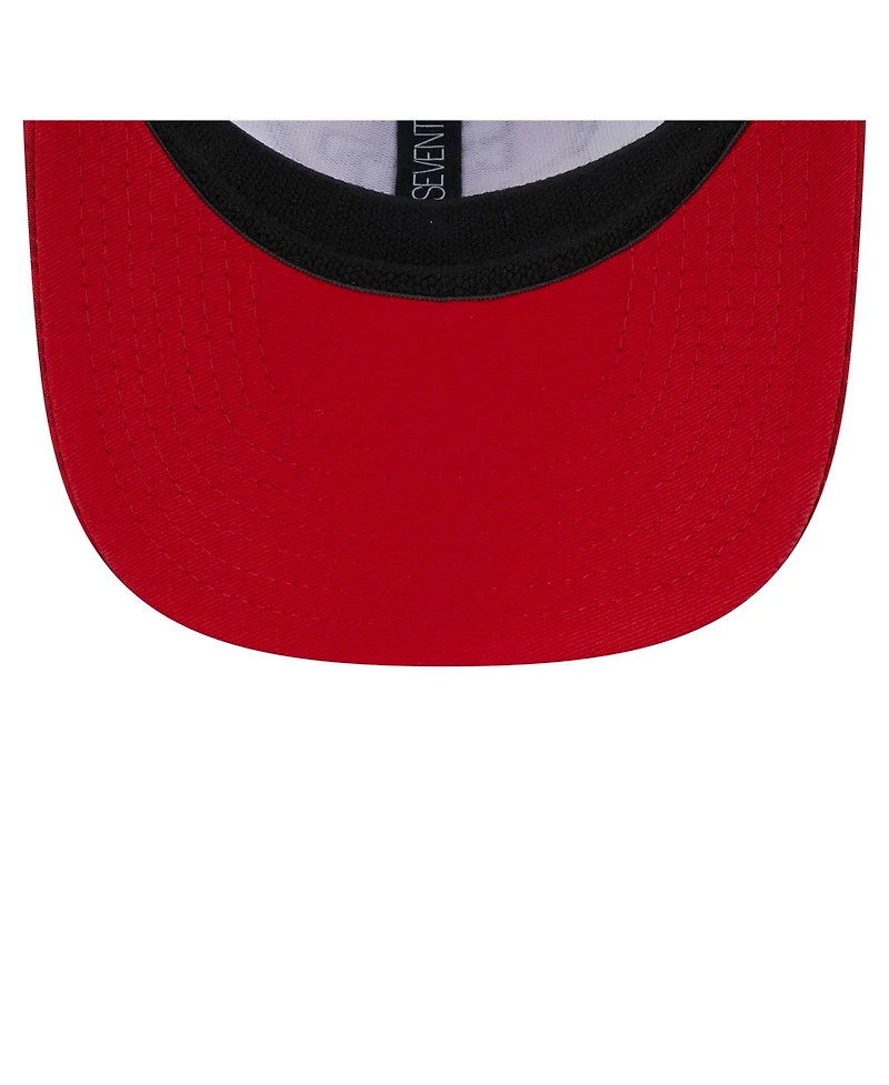 New Era Men's White/Scarlet San Francisco 49ers Aapi Apex Collection Floral 9SEVENTY Stretch-Snap Hat