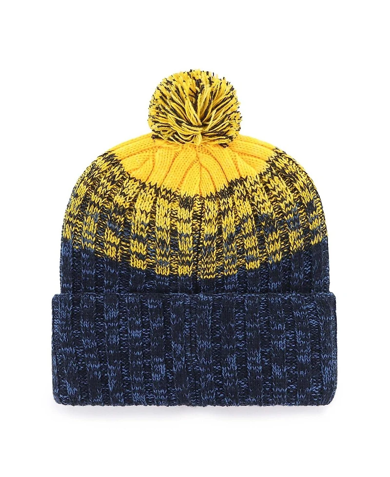 '47 Brand Men's Navy Milwaukee Brewers Cascade Cuffed Knit Hat with Pom