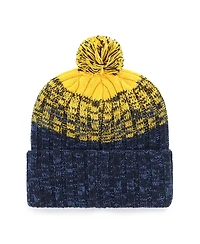 '47 Brand Men's Navy Milwaukee Brewers Cascade Cuffed Knit Hat with Pom