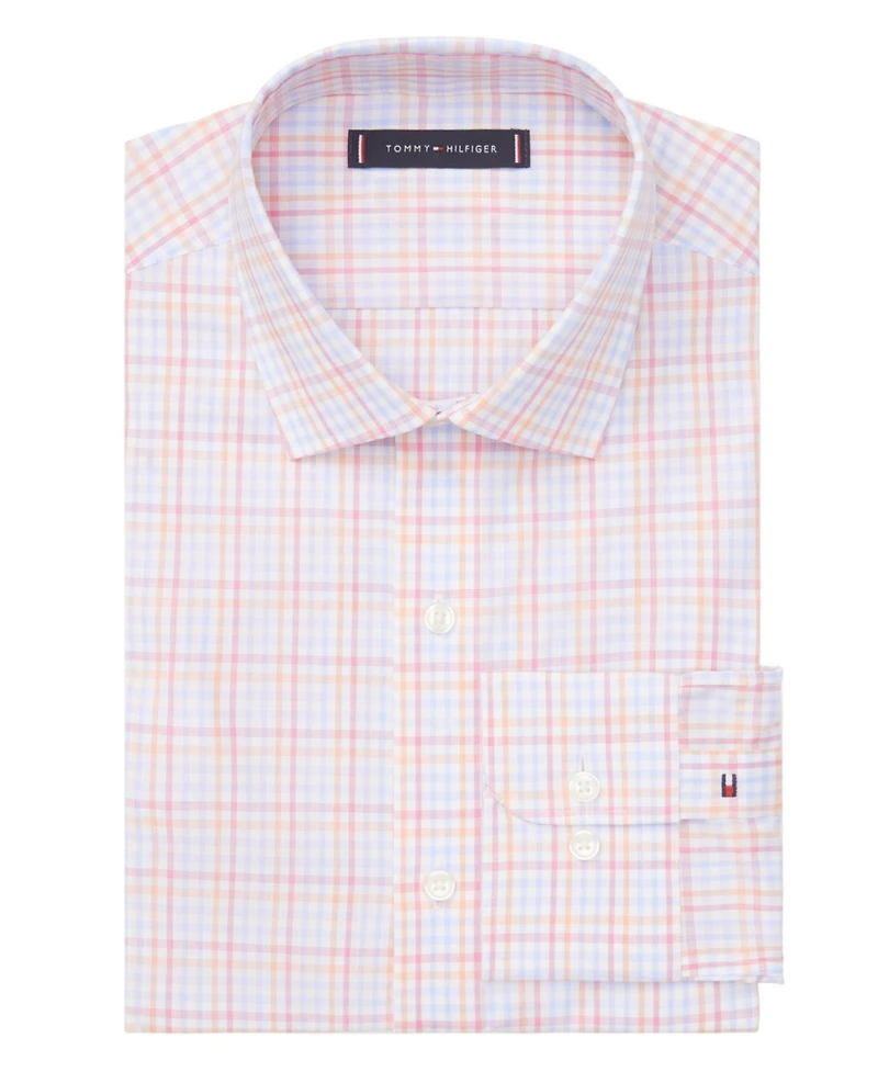 Tommy Hilfiger Men's Flex Regular Fit Twill Dress Shirt