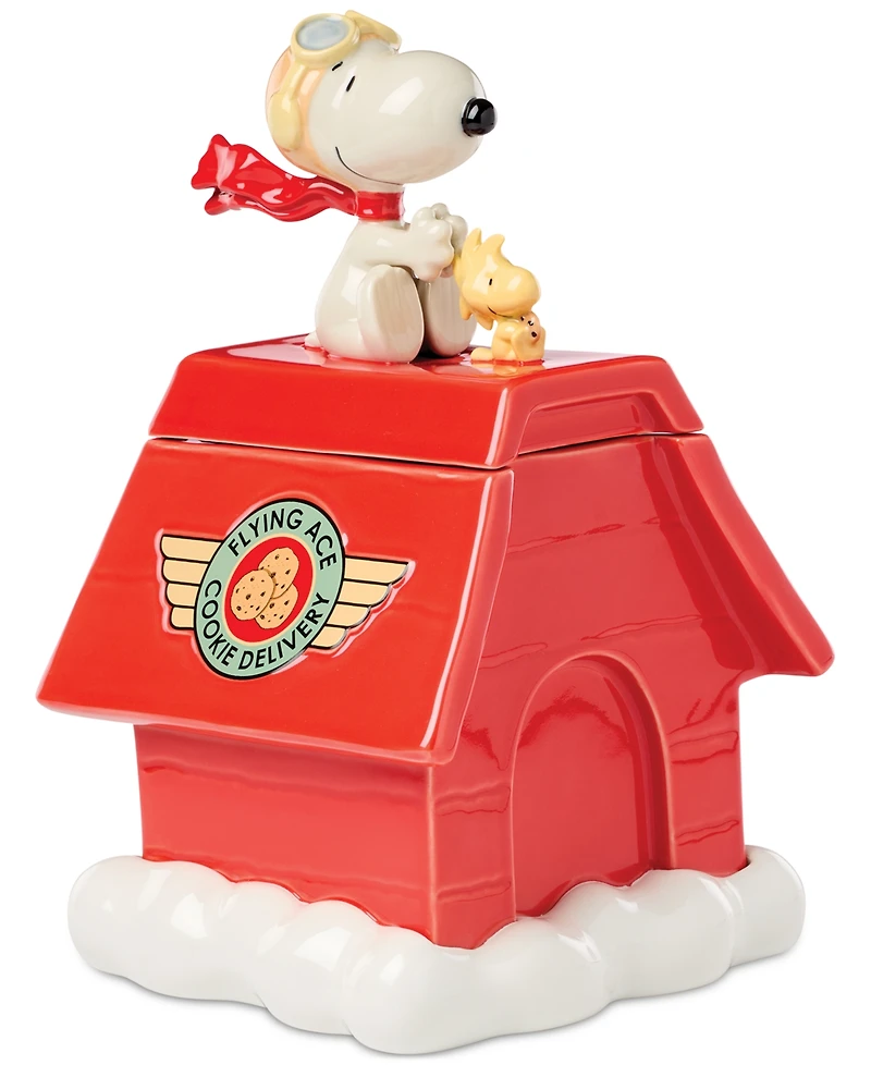 Lenox Chef Snoopy Figural Porcelain Cookie Jar