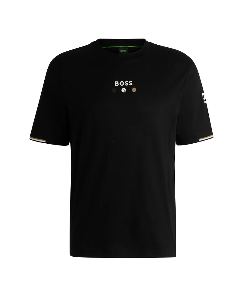 Boss by Hugo Boss Men's Pima-Cotton Print Regular-Fit T-Shirt