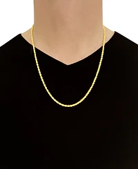 Italian Gold Forza Rope Chain 24" Necklace (3-1/5mm) in 14k Gold