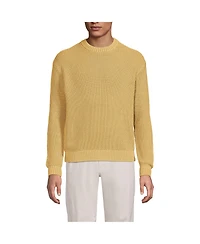 Lands' End Men's Long Sleeve Drifter Garment Dyed Sweater