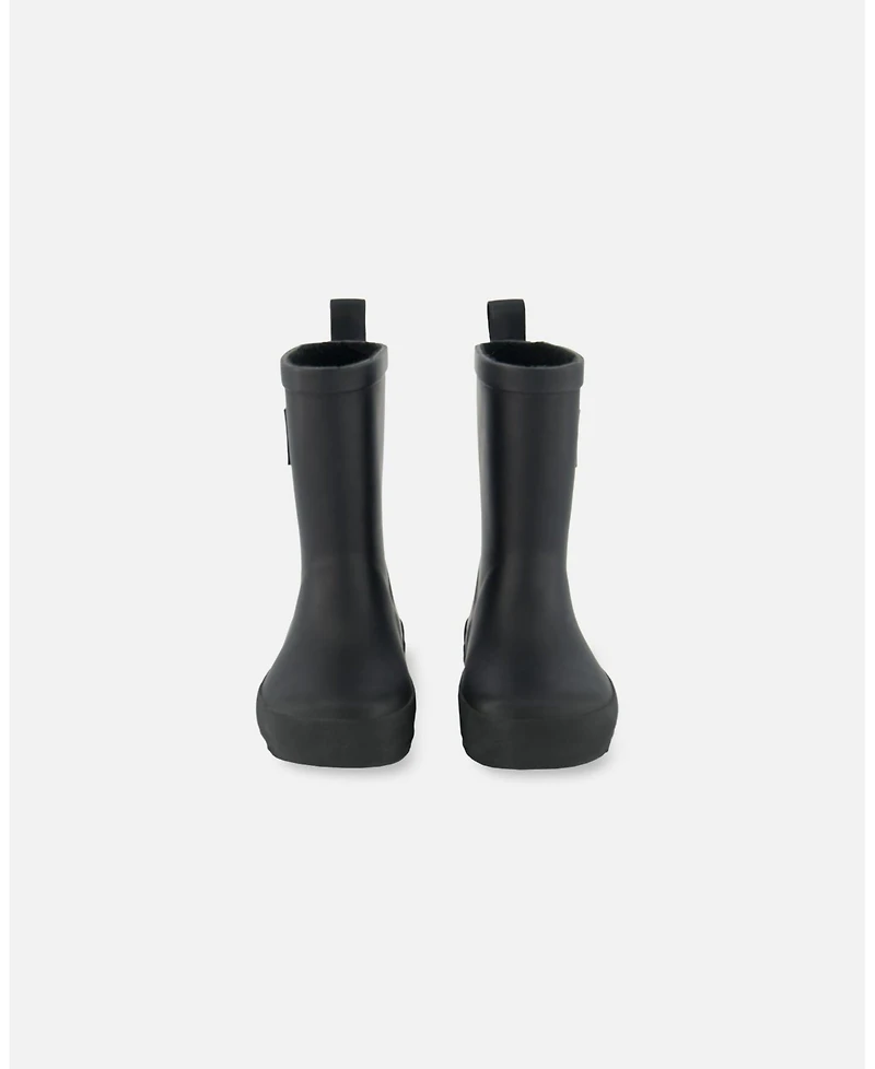 Deux par Kids Unisex Rain Boots Black - Toddler|Child