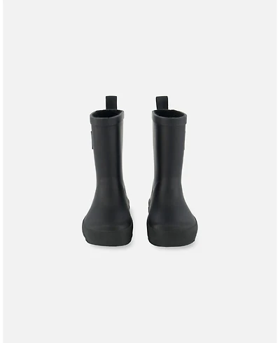 Deux par Kids Unisex Rain Boots Black - Toddler|Child