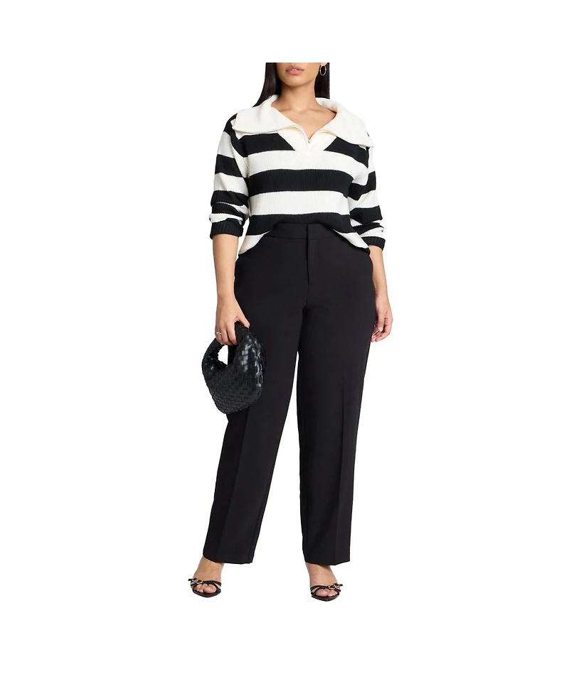Eloquii Women's Plus The 365 Straight Leg Pant