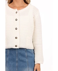 Petal and Pup Women's Decket Button Front Cardigan