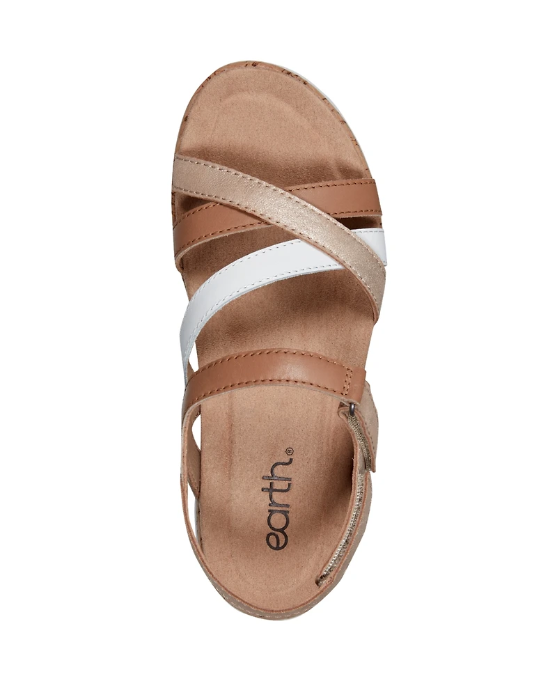 Earth Women's Rosie Strappy Slingback Flat Sandals