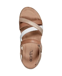 Earth Women's Rosie Strappy Slingback Flat Sandals
