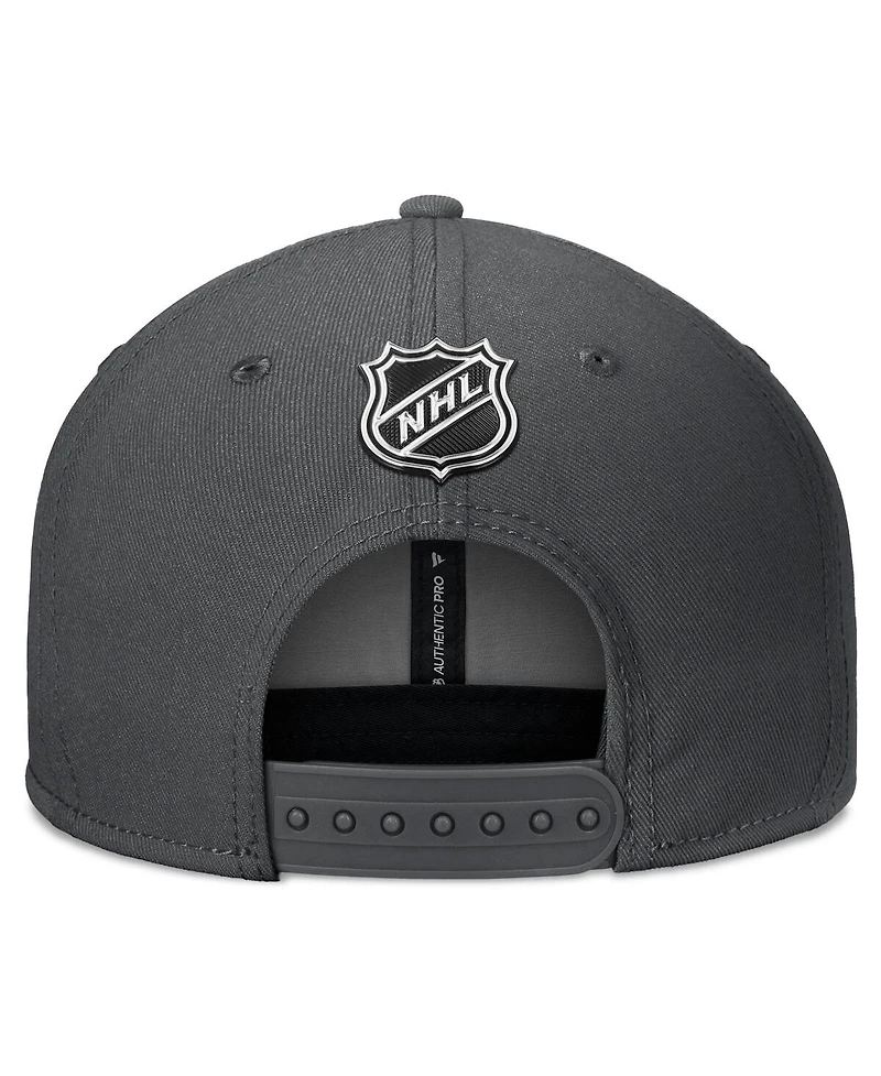 Fanatics Men's Charcoal Vegas Golden Knights Authentic Pro Training Camp Snapback Hat