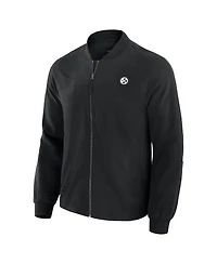 J. Palmer Men's Black Pittsburgh Steelers Lightweight Cover-4 Tri-Blend Full-Zip Jacket