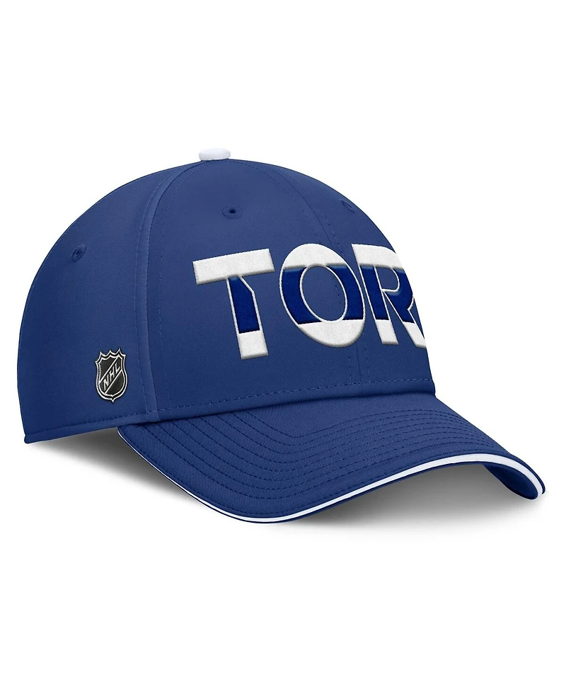 Fanatics Men's Blue/White Toronto Maple Leafs Authentic Pro Rink Team Code Flex Hat