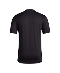 Adidas Men's Black Louisville Cardinals Basketball On Court Orbit Pregame T-Shirt