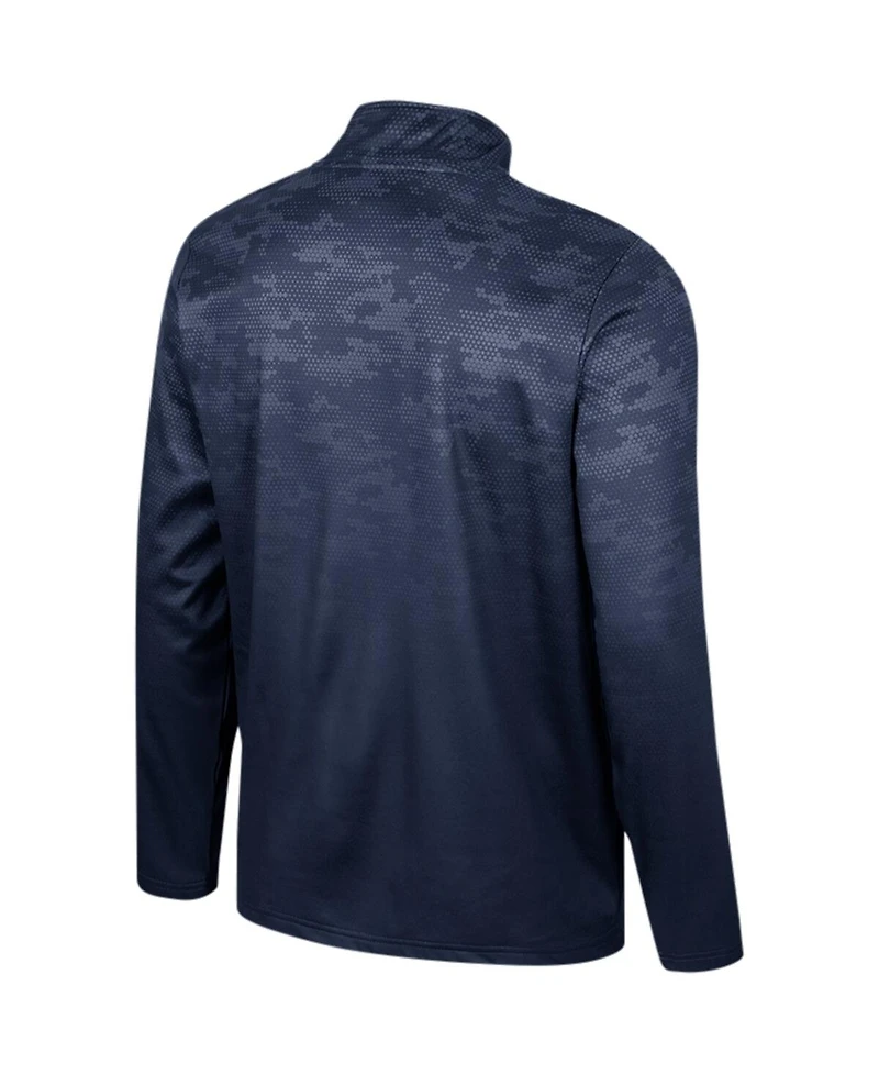Colosseum Men's Navy Georgetown Hoyas The Machine Half-Zip Jacket