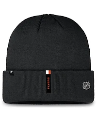 Fanatics Men's Black Philadelphia Flyers Authentic Pro Cuffed Knit Hat