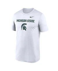 Nike Men's White Michigan State Spartans Lockup Legend Performance T-Shirt