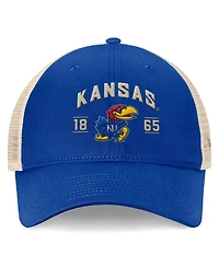 Top of the World Men's Royal Kansas Jayhawks Heritage Waylon Trucker Adjustable Hat